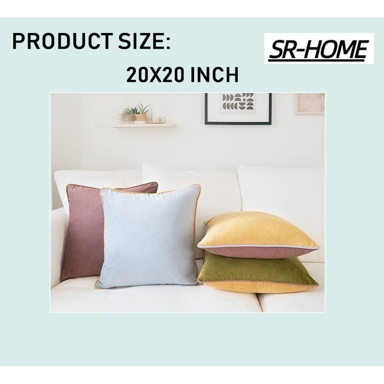 20 inch discount velvet pillow covers